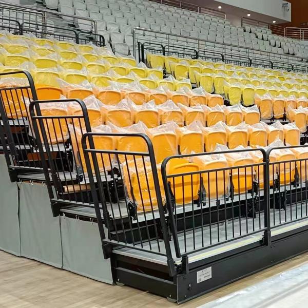 Buy PP HDPE Material Retractable Bleacher Seating with 480 cm * 552 cm * 780 cm Size and 2 Years Warranty at wholesale prices