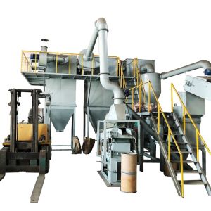 Scrap Metal Shredders Fully Automatic Lithium Ion Lead Acid Battery Recycling