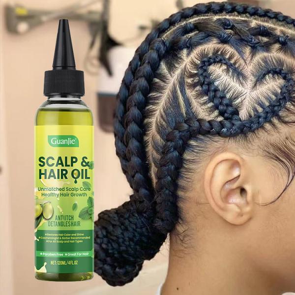 120ml Customized Volume Mint Scalp Oil For Relieving Itching Nourishing Treatment