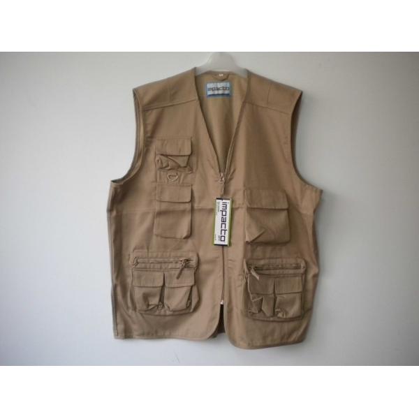 vest, mens vest in T/C 65/35 fabric, fishing vest, casual vest