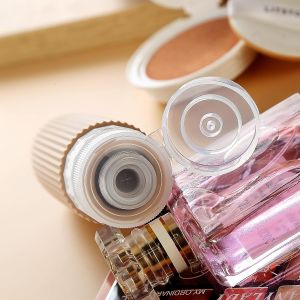 Cream White Toiletry Silicone Travel Bottles Refillable 3oz