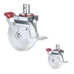 150mm All Terrain Scaffolding Wheels , 880lbs Loading Caster Wheel Scaffolding