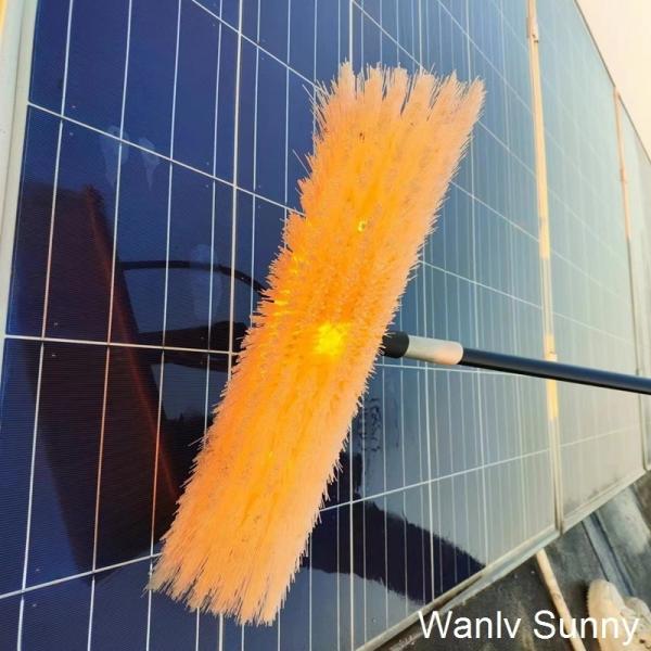 10.0 Telescopic Carbon Fiber Handle Solar Panel Cleaning Brush for Dirt and Dust