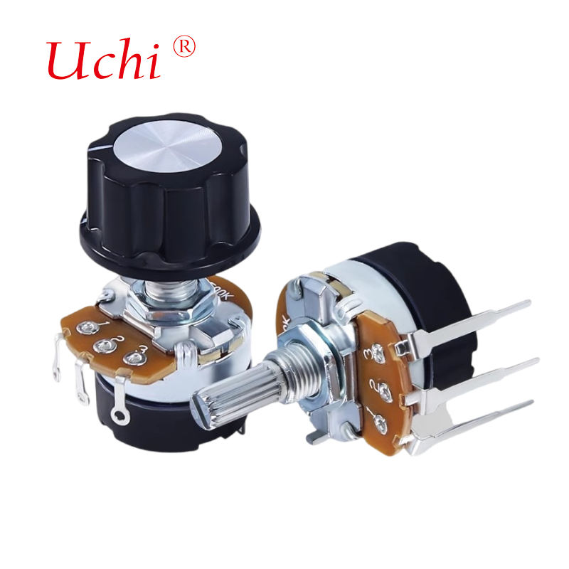 China WH138 Resistance Speed Regulator 24mm Carbon Film Rotary Potentiometer on sale