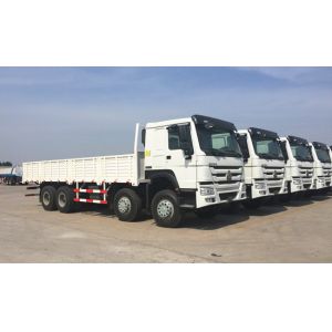 Manual Transmission Howo Cargo Truck 8x4 Euro 2 Emission 371hp Engine ZZ1317N386