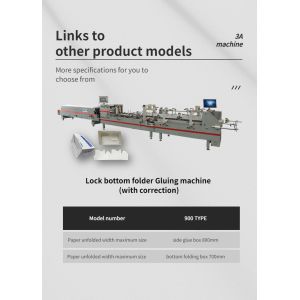 3ACQ 580E Folding Box Gluing Machine Paper Box Folder Gluer with Additional