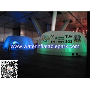 Indoor Exhibition Round Inflatable Lighting Tent , Solar Power Tent