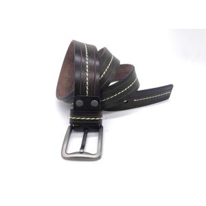 Business Casual Cowhide Mens Casual Leather Belt Alloy Pin Buckle