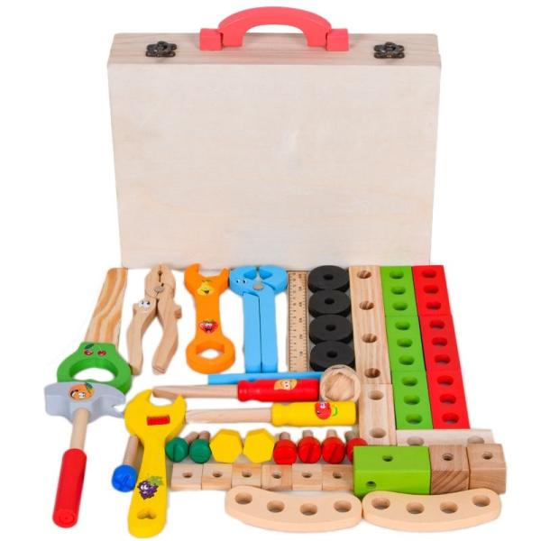 Buy ODM Multifunctional Kid Simulation Wooden Toolbox Toy at wholesale prices