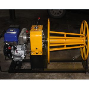 5 Ton wire rope winch wire winding machine with Yamaha gasoline engine