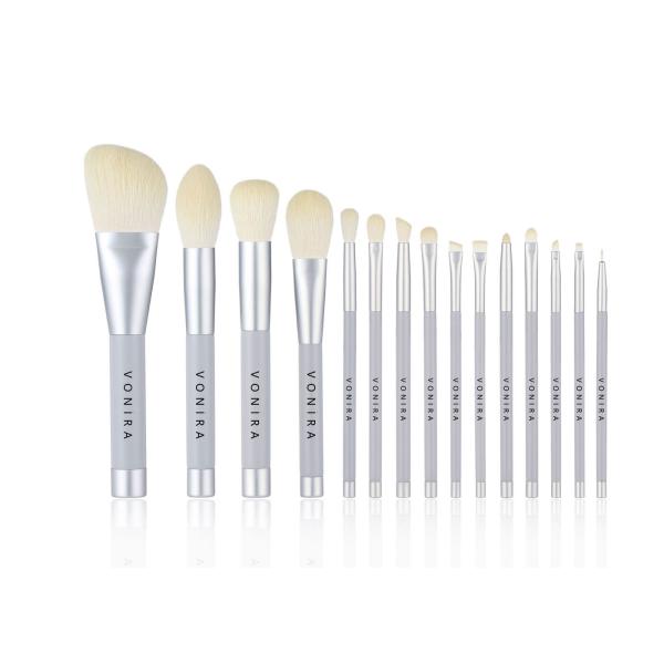 Buy 15 Piece Magnetic Stand Nano Synthetic Makeup Brushes at wholesale prices