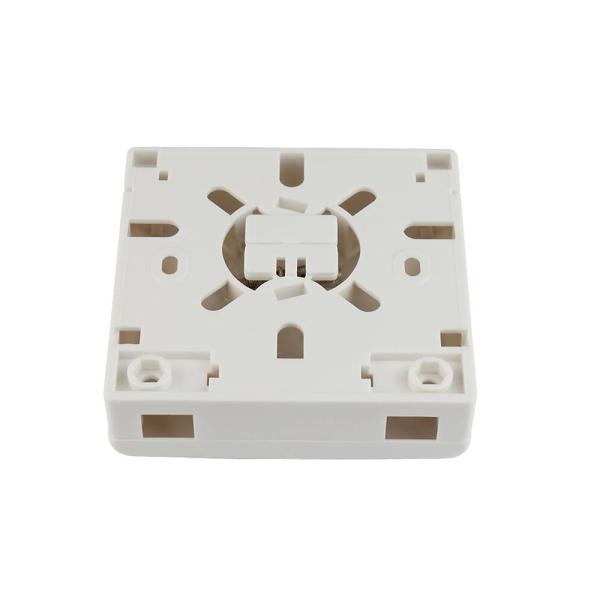 FTTH 2 Port 86 Fiber Optic Terminal Box Faceplate For Wall Socket