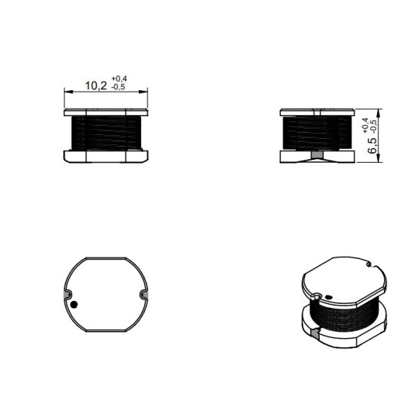 744776347 Highest Possible Current SMT Wire Wound Inductor For ASI