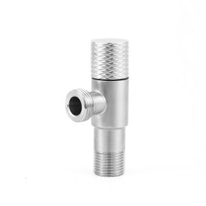 Quality Stainless Steel SUS 304 Brushed Angle Valve 1/2&quot; X3/8&quot; High Precision for sale