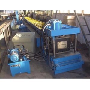 High Productivity 15 - 20m / Min CZ Purlin Roll Forming Machine With PLC Control