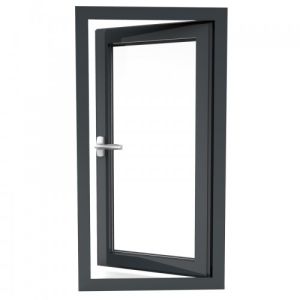 Soundproof Aluminum Casement Window Tempered Glass