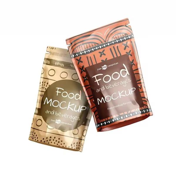 Custom Printed Matte Stand Up Pouch Aluminum Foil Mylar Bag Tea Food Packaging Plastic Bags With Ziplock