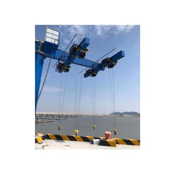 Buy ISO SGS 10 Ton 30 Ton 50 Ton Rotating Arm Boat Jib Crane For Ship at wholesale prices