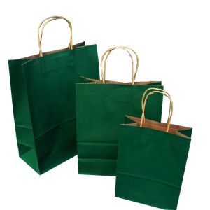 China Disposable Paper Bags With Handles With Embossing Varnishing Printing Handling on sale