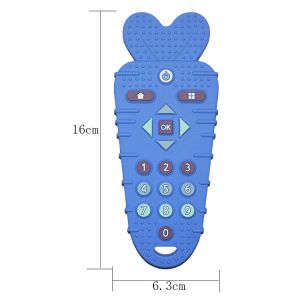 LFGB Standards Remote Control Silicone Baby Teether MHC Kids Toy