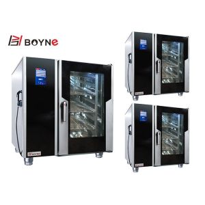 Stainless Steel Industrial 10 Trays Combi Oven Commercial With Boiler