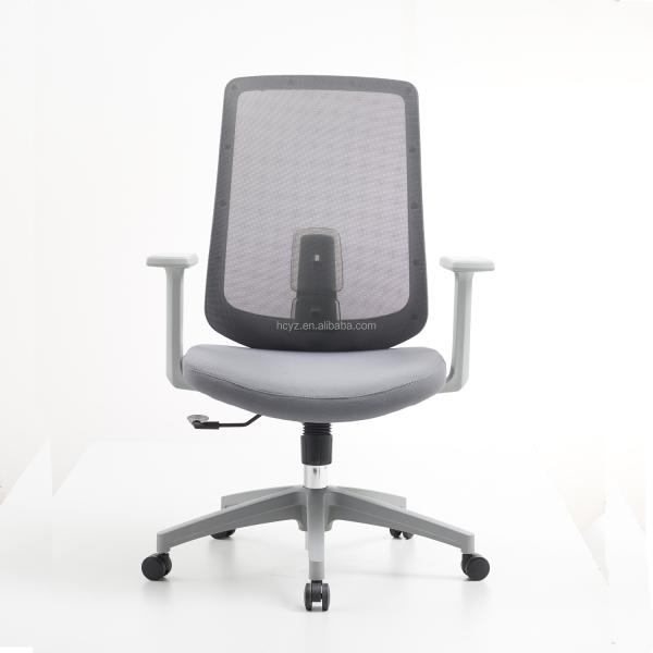 M-062B Mid back gray swivel mesh chair ergonomic executive high back office chair