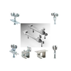 galvanized sliding door roller with 2 wheels