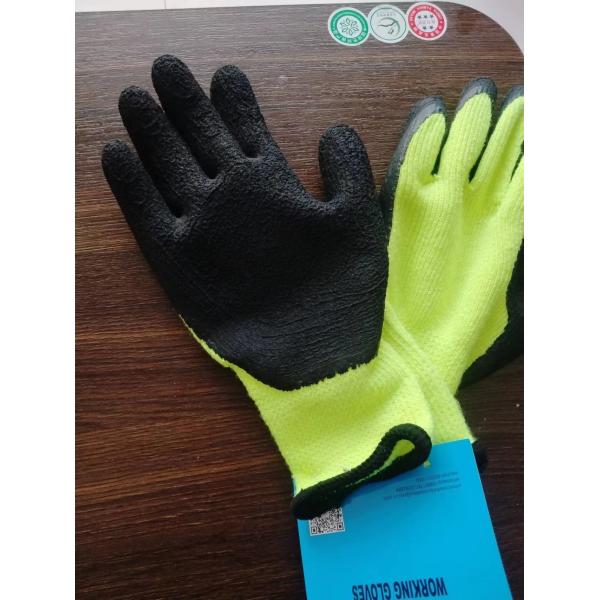 winter use double layer latex coated work gloves safety work gloves