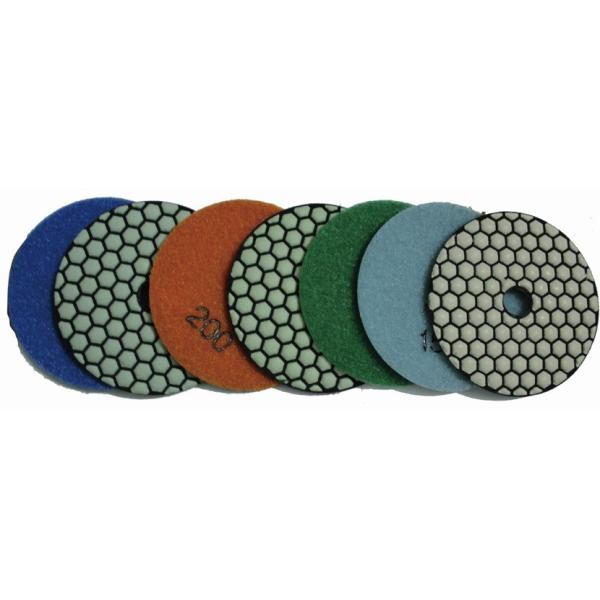 Buy Small Hand Dry Marble Concrete Countertop Polishing Pads  For Orbital Sander 3 Inch at wholesale prices