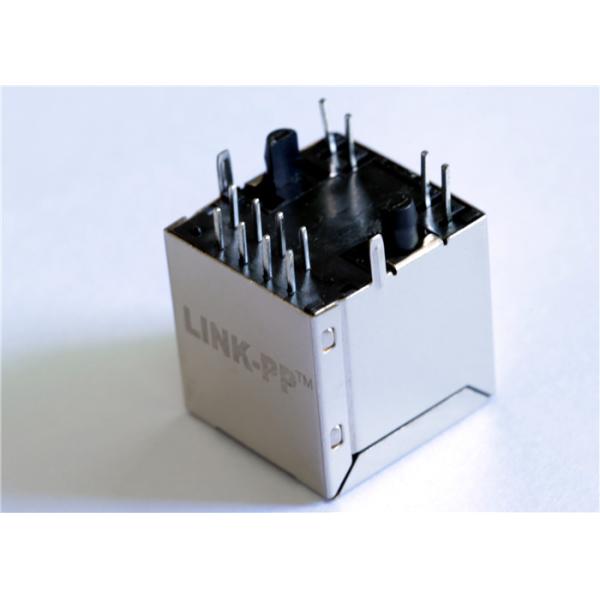 Buy XRJV-11-01-8-8-1-MD12 Straight Mounting Rj45 Magnetic Jack Shield with LEDs LPJD0012BGNL at wholesale prices