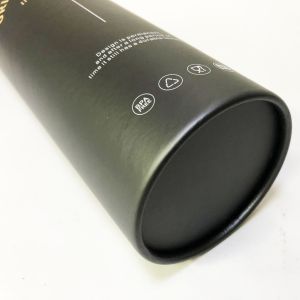 Hot Foil Stamping H220mm Biodegradable Tube Carton Packaging