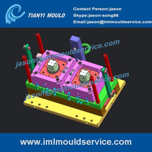 Buy Multi cavity thin wall plastic cup injection mould tooling, in mold label cup moulding at wholesale prices