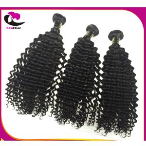 Free Shipping Natural Black 10A Grades 100% Virgin Indian Hair Deep Wave With 4