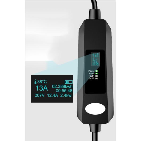 1.92KW Home EV Charging Station Numerical Screen Display 2KG Weight