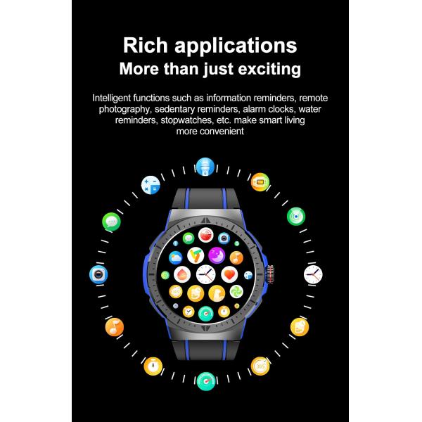 Large Screen Fitness Tracker NFC Smartwatch HK52 Answer Make Call AI Voice Men Outdoor Sport