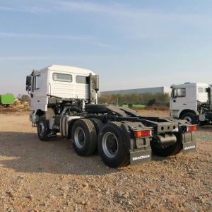 Red SHACMAN F3000 375HP Euro V 6-Wheel Tractor Head 4x2 WEICHAI Engine