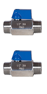 Stainless steel mini ball valve NPT or BSP ,male to male,shut off valve