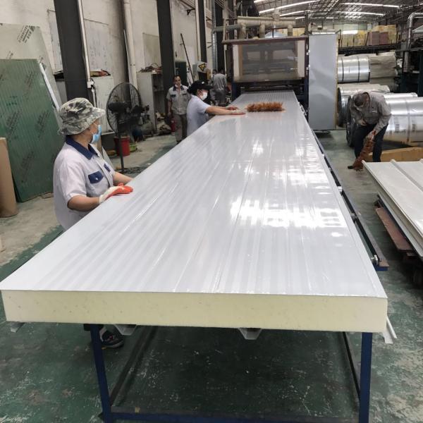 Fireproof PUR Sandwich Panel For Van With Cold Room Rigid Quality PUR Sandwich Panel