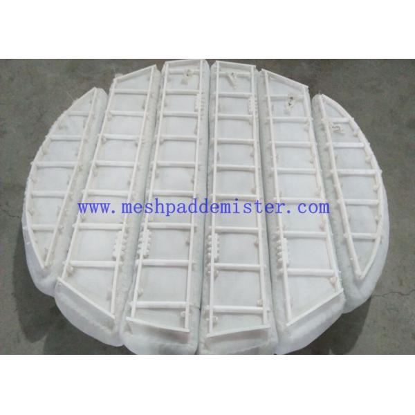 Buy Pure PTFE Mesh Pad Demister With Mounting Frame Custom Segment Plan at wholesale prices