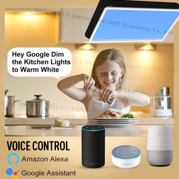 AC 100 240V LED Ceiling Panel Light Controlled by App Remote Designed for