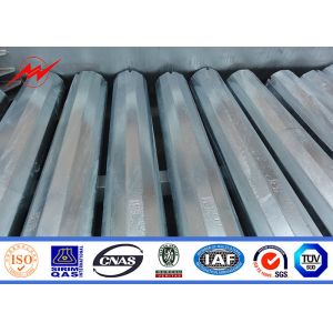 Galvanized Electric Transmission Tubular Utility Power Pole For Distribution