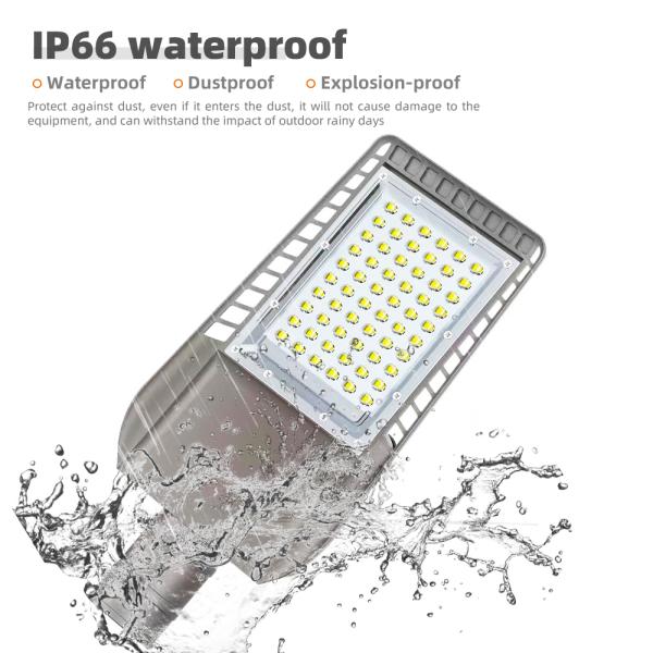 Waterproof IP65 LED Solar Street Lights Auto On Off Smart Photocell Sensor