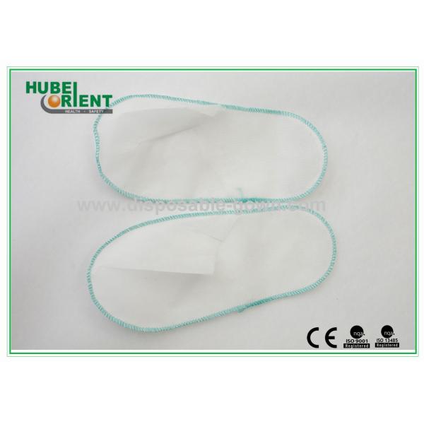 Buy White Nonwoven Disposable Spa Slippers Lightweight Latex Free at wholesale prices