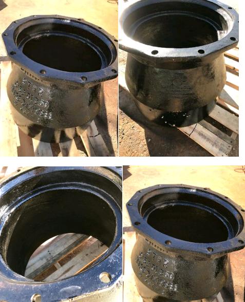 Small End Bell Reducer Mechanical Joint Pipe Fittings DI 350 C153 Standard