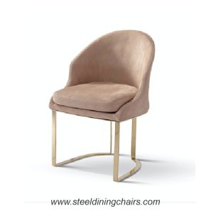 Furniture Restaurant 52CM 90CM Stainless Steel Dining Chairs