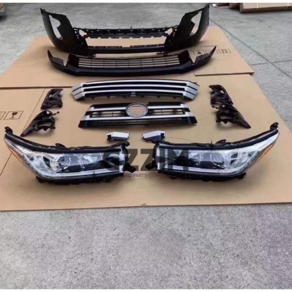 Toyota Full Bumper Grill Guard Bodykit For Highlander 2015-2016 Upgrade To 2018