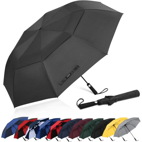 Buy Double Canopy 210T Nylon Windproof 600g Sun Umbrella 3 Fold at wholesale prices
