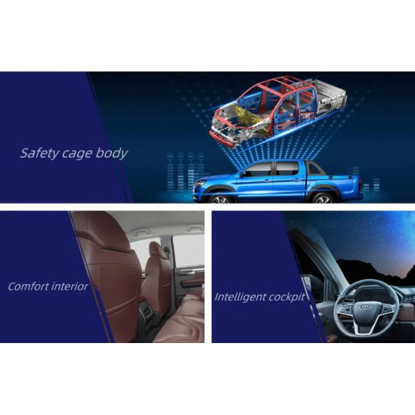 LED Headlight Pickup Truck Gasoline And Diesel High Loading Capacity Jac T8 Tuk Tuk Car