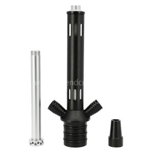 Aluminium Sliver Black Hookah With Anodizing Surface Treatment Easy Carry