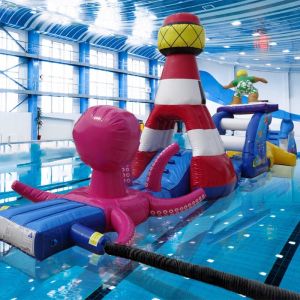 Quality 17M Sea Splash Pool Inflatable Obstacle Courses On Water For Chidren And Adults for sale